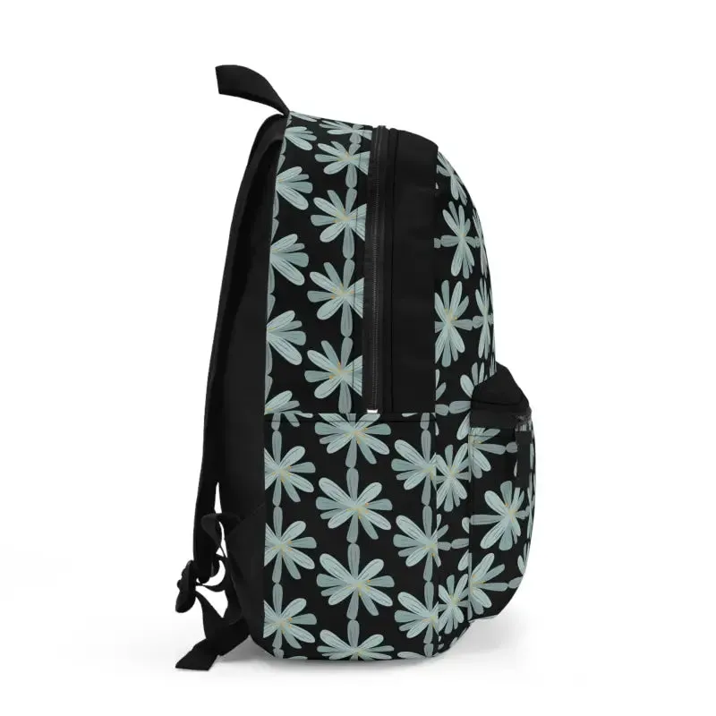 Cozy Blue Flowers Backpack Trendy Fashion