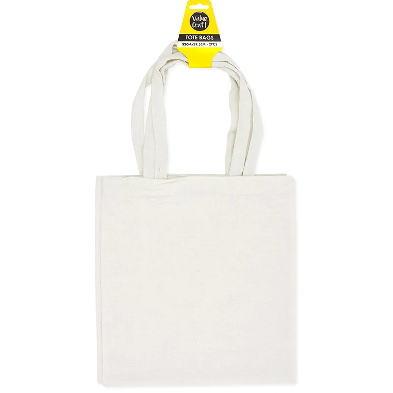 CRAFT TOTE BAG 32X29.5CM 2PC