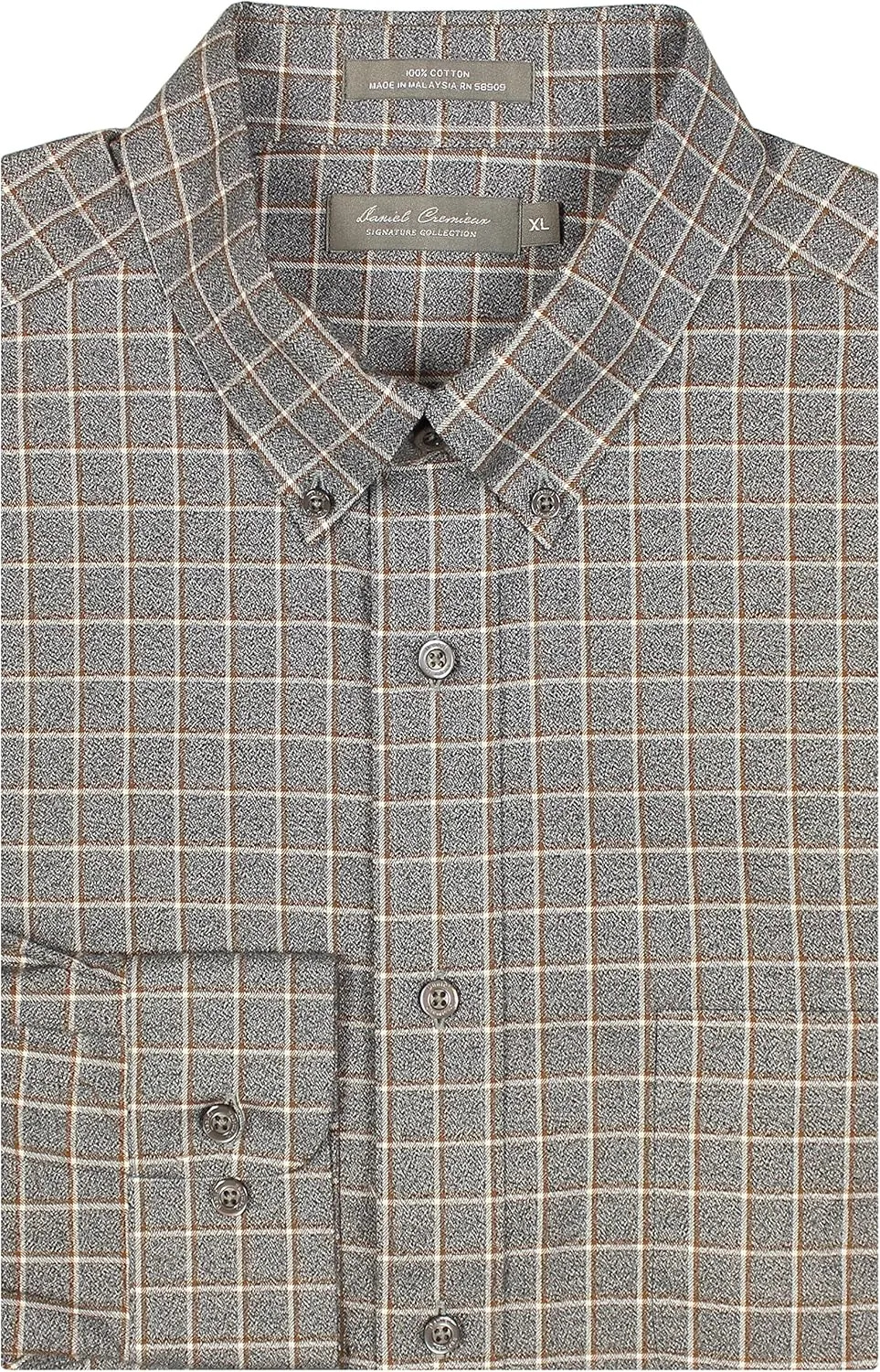 Cremieux Daniel Signature Collection Premium Cotton Men's Long Sleeve Shirt, Regular Sizes