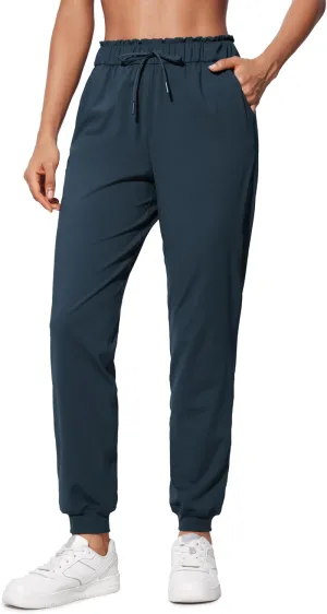 CRZ YOGA 4-Way Stretch High Waisted Joggers for Women Casual Dress Work Workout Pants Pockets