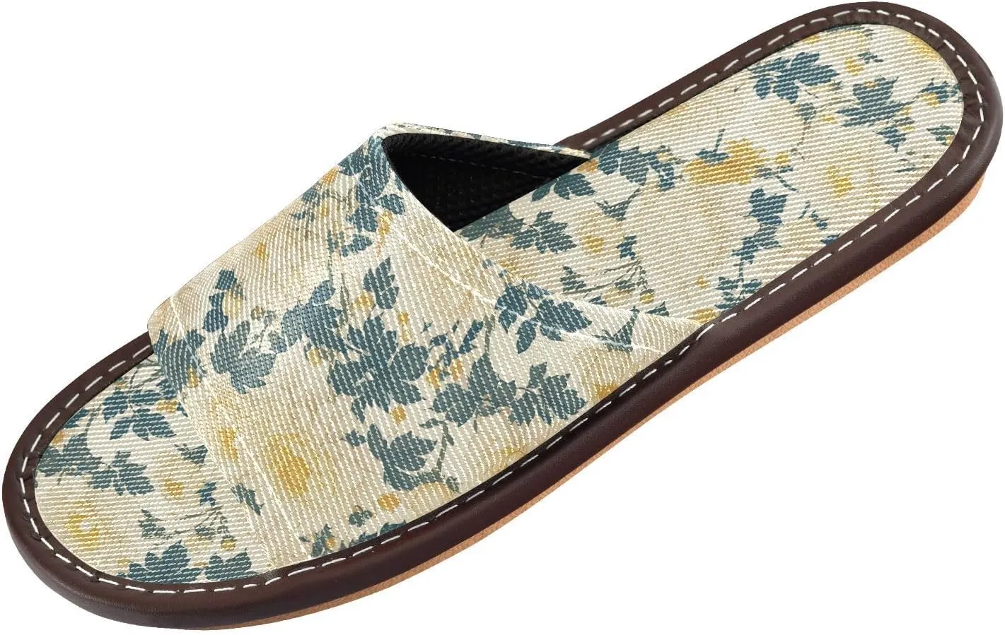 Cute Dahlia Light Yellow Men Women Fashion Slippers Breathable Non Slip Sandals for Outdoor Travel Outdoor