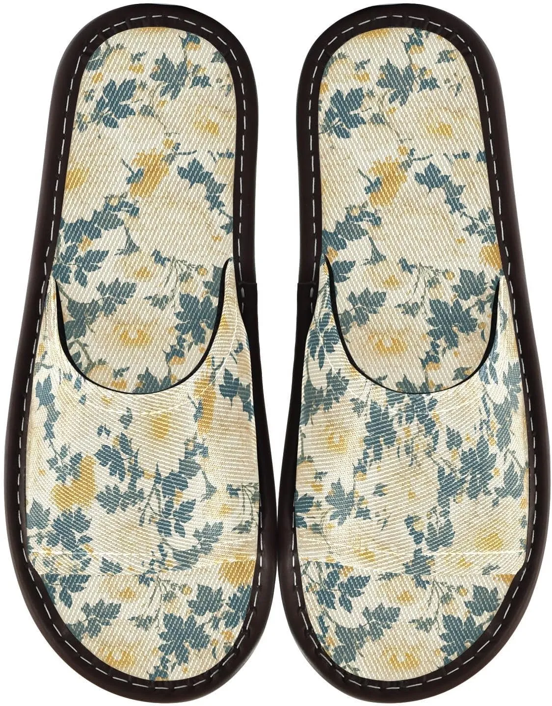 Cute Dahlia Light Yellow Men Women Fashion Slippers Breathable Non Slip Sandals for Outdoor Travel Outdoor