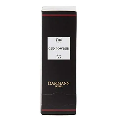 DAMMANN FRERES - Gunpowder Green Tea - 24 wrapped crystal envelopped tea bags
