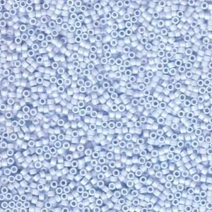 DB 1527, Arctic Blue Opaque Matte Rainbow - Miyuki Delica Beads - Size 11 - 5 grams - Japanese Cylinder Seed Beads - Wholesale & Retail