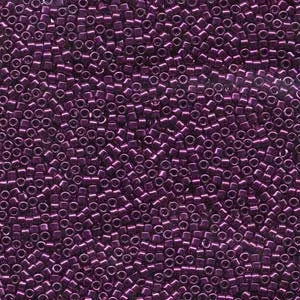 DB 463, Galvanized Dark Fucshia - Miyuki Delica Beads - Size 11 - 5 grams - Japanese Cylinder Seed Beads - Retail & Wholesale