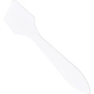 Disposable Angled Spatula - White / 50 Pieces per Bag X 75 Bags = Case of 3,750 Spatulas