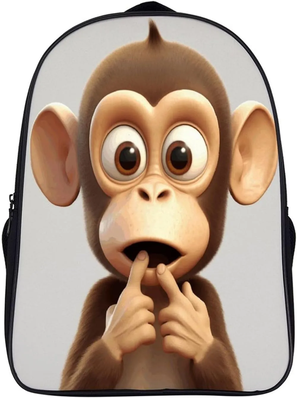 Double Shoulder Bag, The Silent Monkey Print Travel Backpack Regular Backpack Tech Backpacks for Work,travel,business Trips,etc.