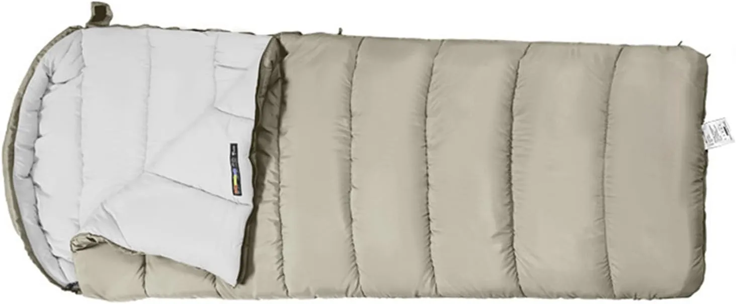Double Sleeping Bag, Cold Weather 12°C to -18°C Cold Resistant Sleeping Bags for Adults Double Sleeping Bags for Adults with Hooded Anti Splashing for Camping Split Into Single Use