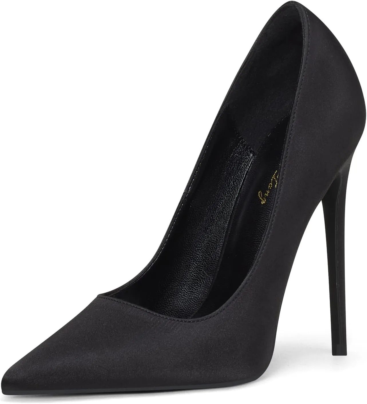 Elisabet Tang High Heels Womens Pointed Toe Heels Satin Pumps Stiletto Bridal Party Dress Evening Wedding Shoes for Woman