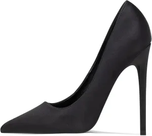 Elisabet Tang High Heels Womens Pointed Toe Heels Satin Pumps Stiletto Bridal Party Dress Evening Wedding Shoes for Woman