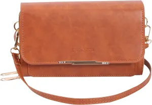 ENOPINK Small Crossbody Bags for Women PU Leather Shoulder Bags Trendy Flap Handbags Purses