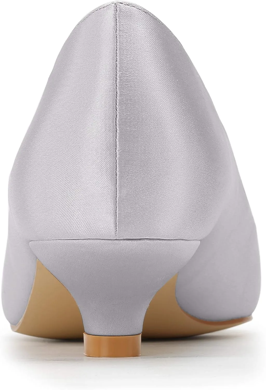 ERIJUNOR Women Comfort Low Kitten Heels Rhinestones Peep Toe Wedding Evening Party Shoes Dress Pumps