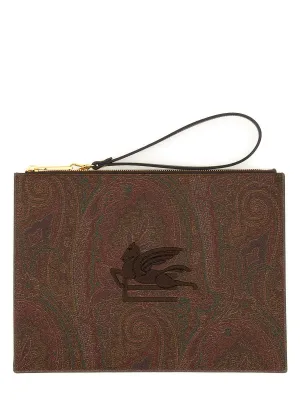 ETRO Paisley Jacquard Medium Pouch Handbag