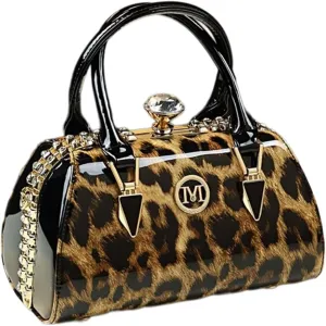 Fashion Rhinestone Evening Bag for Women Top Handle Crossbody Handbags Leather Purses Small Hard Shoulder Bags