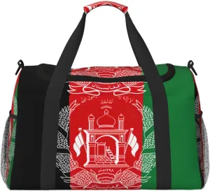Flag Of Afghanistan Travel Bag, Weekender Bags For Women Men For Outdoor Adventures, Ideal For Camping And Hiking