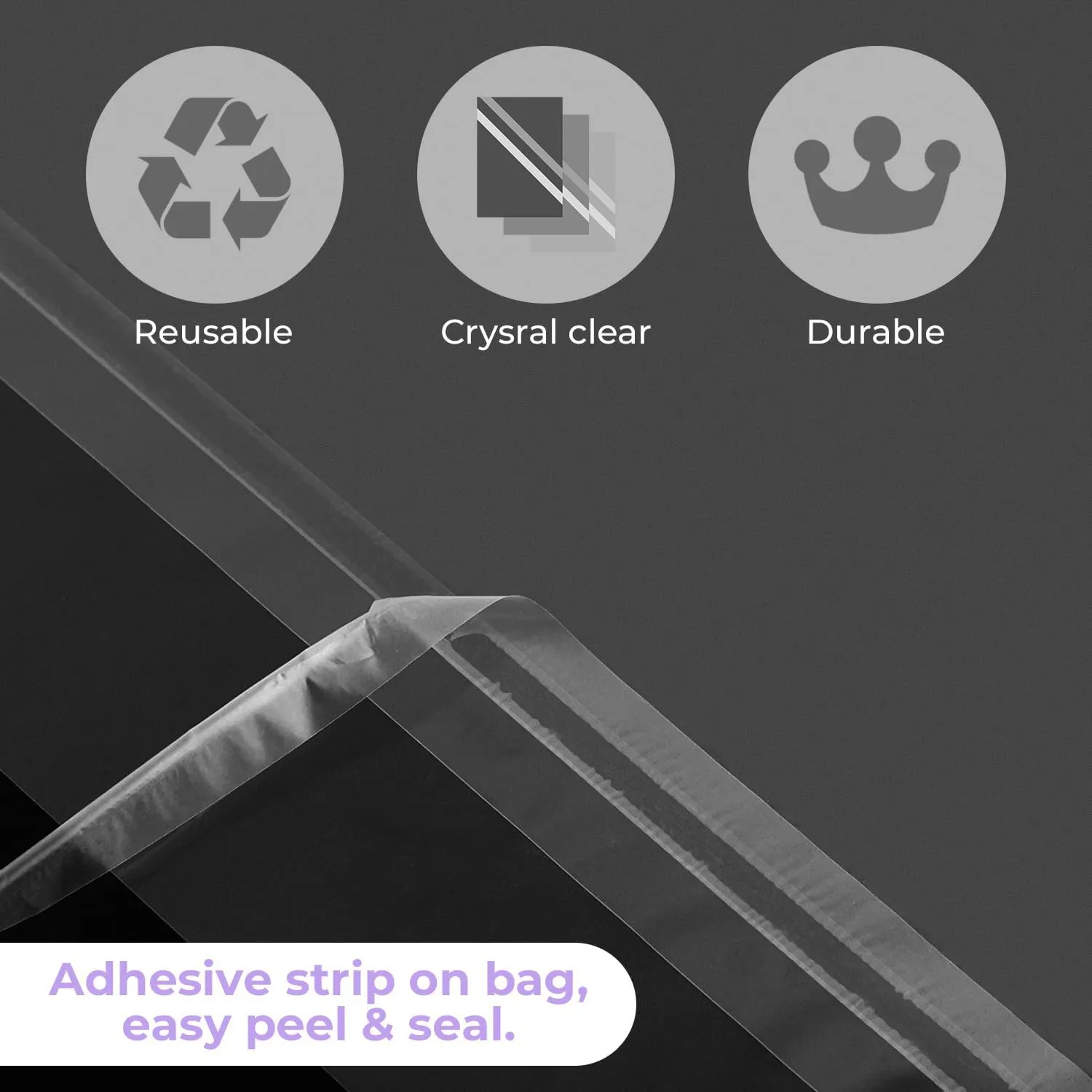 Frametory, 25 Pack 11 3/7" x 17 1/2" Acid-Free Clear Plastic Bags, Self Seal Crystal Photo Sleeves for 11X17 Art Prints, Pictures & Framing Mat Mattes