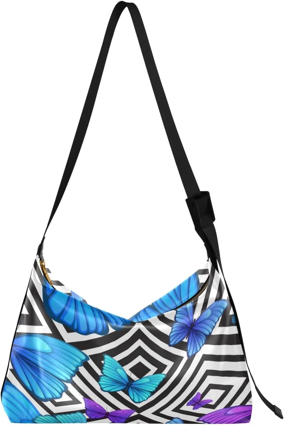 GAIGEO Fantasy Underwater World Shoulder Strap Bag, Shoulder Bag, Mens Leather Crossbody Bags