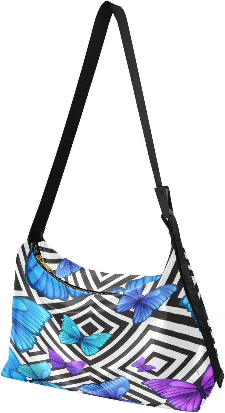 GAIGEO Fantasy Underwater World Shoulder Strap Bag, Shoulder Bag, Mens Leather Crossbody Bags