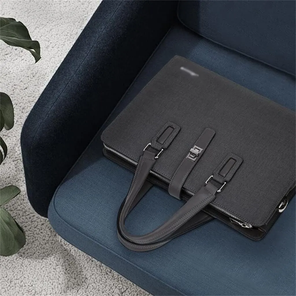 Genuine Leather Handbag Cross Section Business Briefcase Shoulder Crossbody Bag Fashion Computer Men's Bag