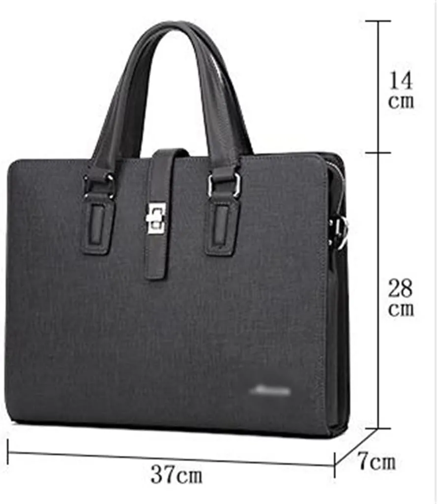 Genuine Leather Handbag Cross Section Business Briefcase Shoulder Crossbody Bag Fashion Computer Men's Bag
