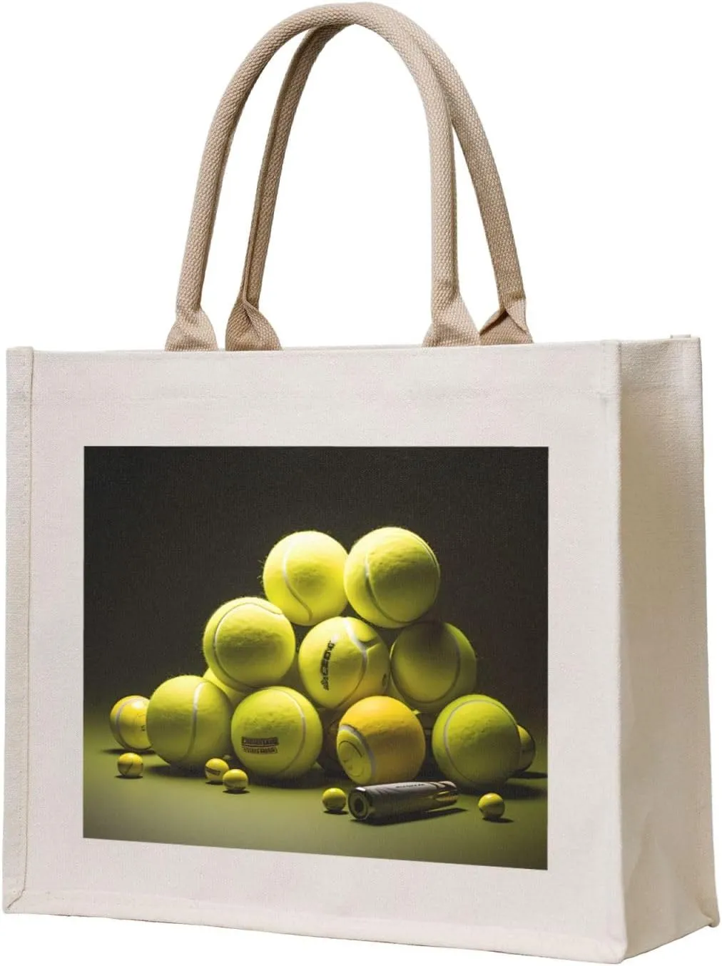 Gift Tote Bag for Women - Canvas Carrying Satchel Handbags/Tennis diagram Print Grocery Bag, for Mom Bridesmaids
