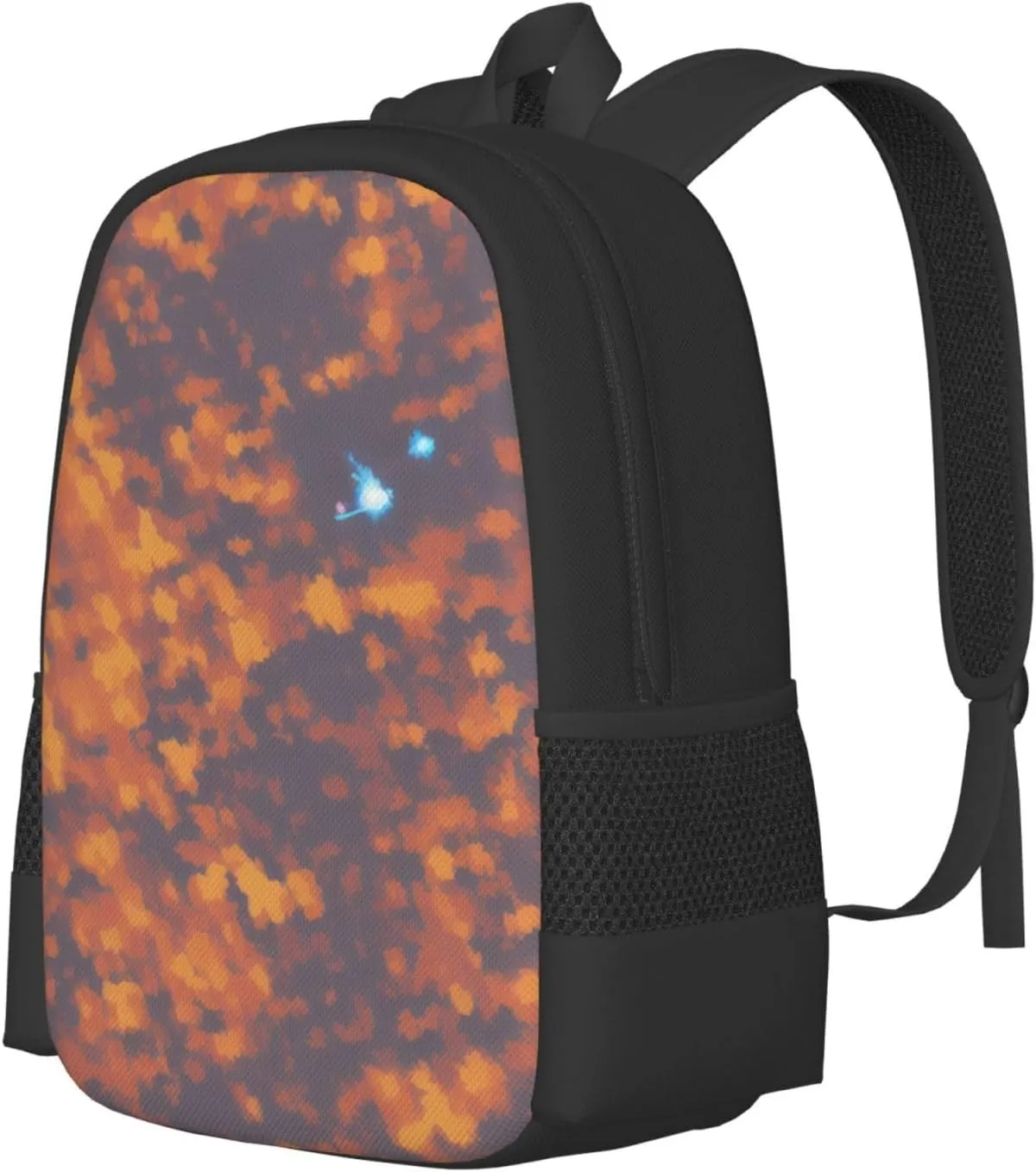 Gold Texture Printed Pattern Backpack Lightweight Simple Casual Backpack Shoulder Bags Large Capacity Laptop Backpack