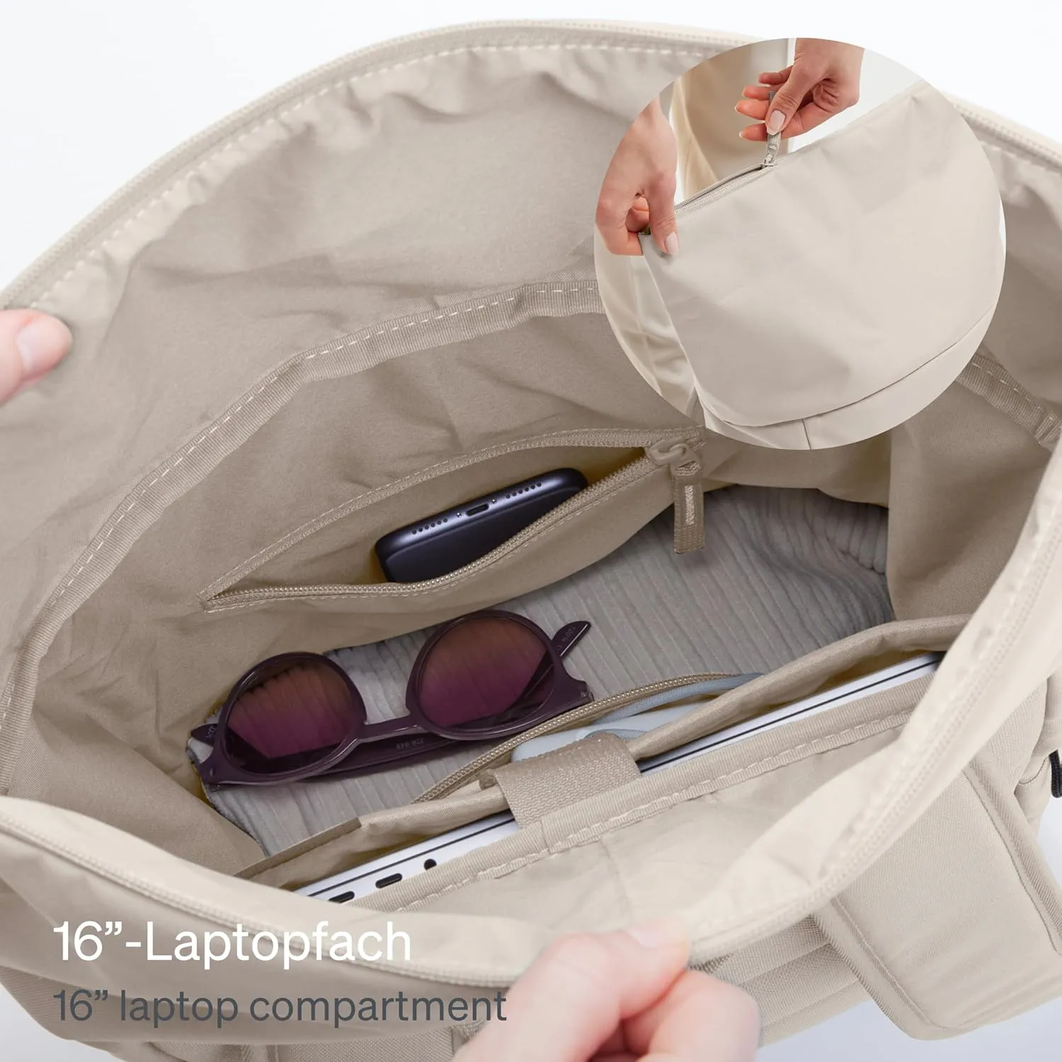 GOT BAG - ROLLTOP EASY Backpack, Backpack for Hiking & Travel with a 16” Laptop Sleeve, Eco-Conscious Bag Made of Recycled Ocean Impact Plastic™ (Softshell Color)