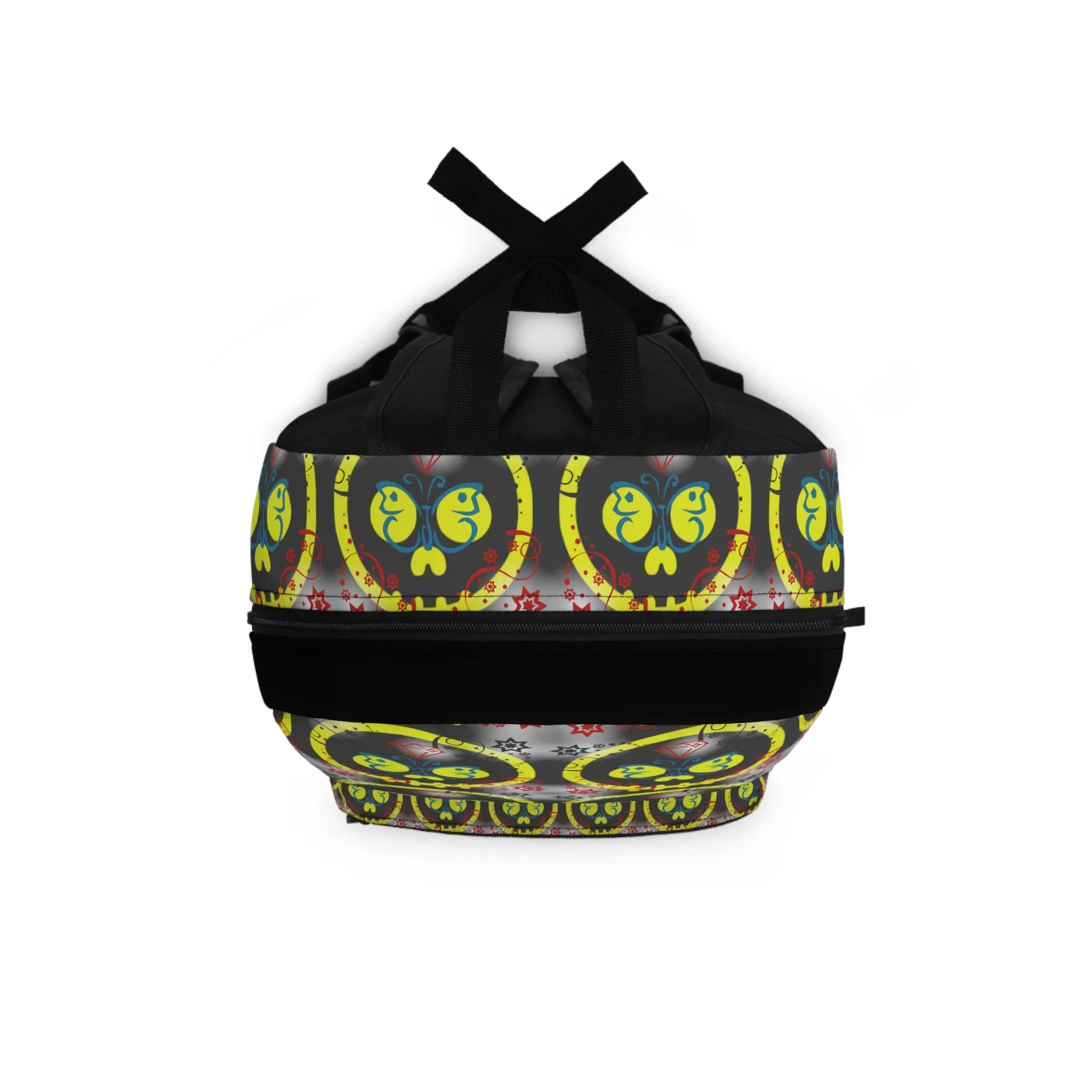 Graffiti Style Yellow Skulls Backpack