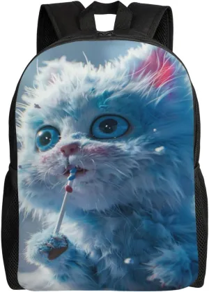 Greedy Cat Backpack Waterproof Anti Theft Durable Light Laptop Bag Backpacks For Women Men Travel Gym Backpack