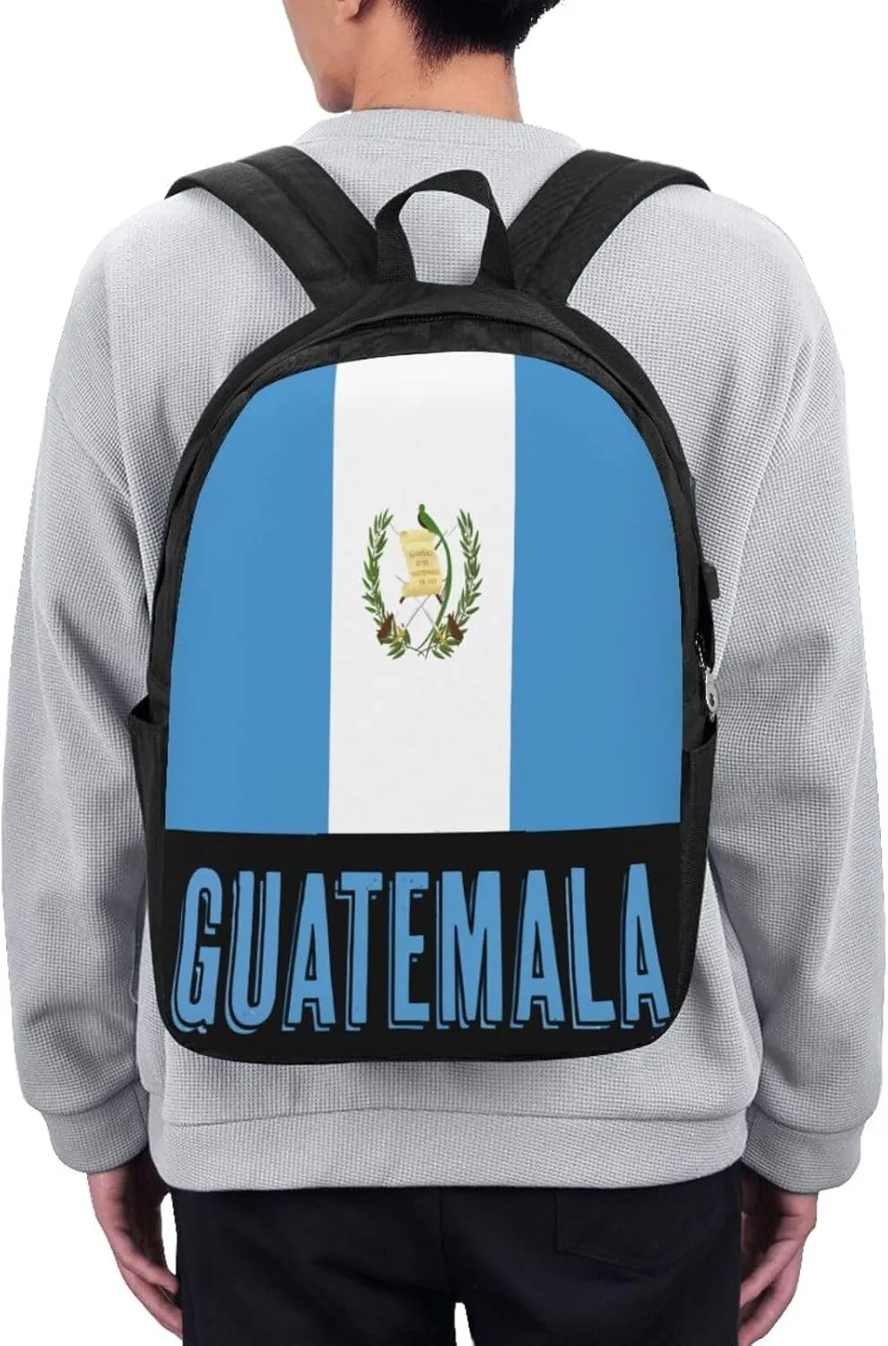 Guatemala Guatemalan Flag Laptop Backpacks Travel Backpack Casual Business Daypack Sport Rucksack Computer Bag Fits up to 17 Inch Notebook with USB Port