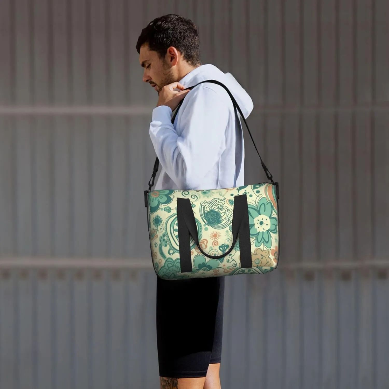 Gym Bag Lovely pattern Duffel Bag for Men Women Travel Overnight Bag with Shoe Compartment Workout Bags