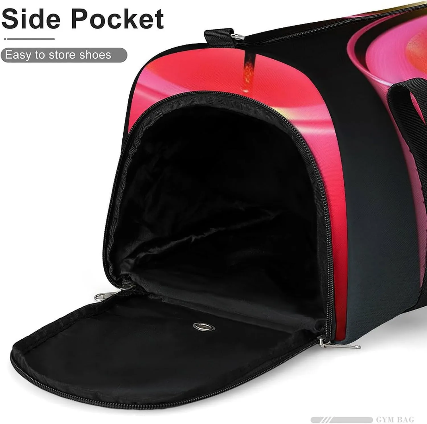 Gym Bag Red Candle Duffel Bag for Men Women Travel Overnight Bag with Shoe Compartment Workout Bags