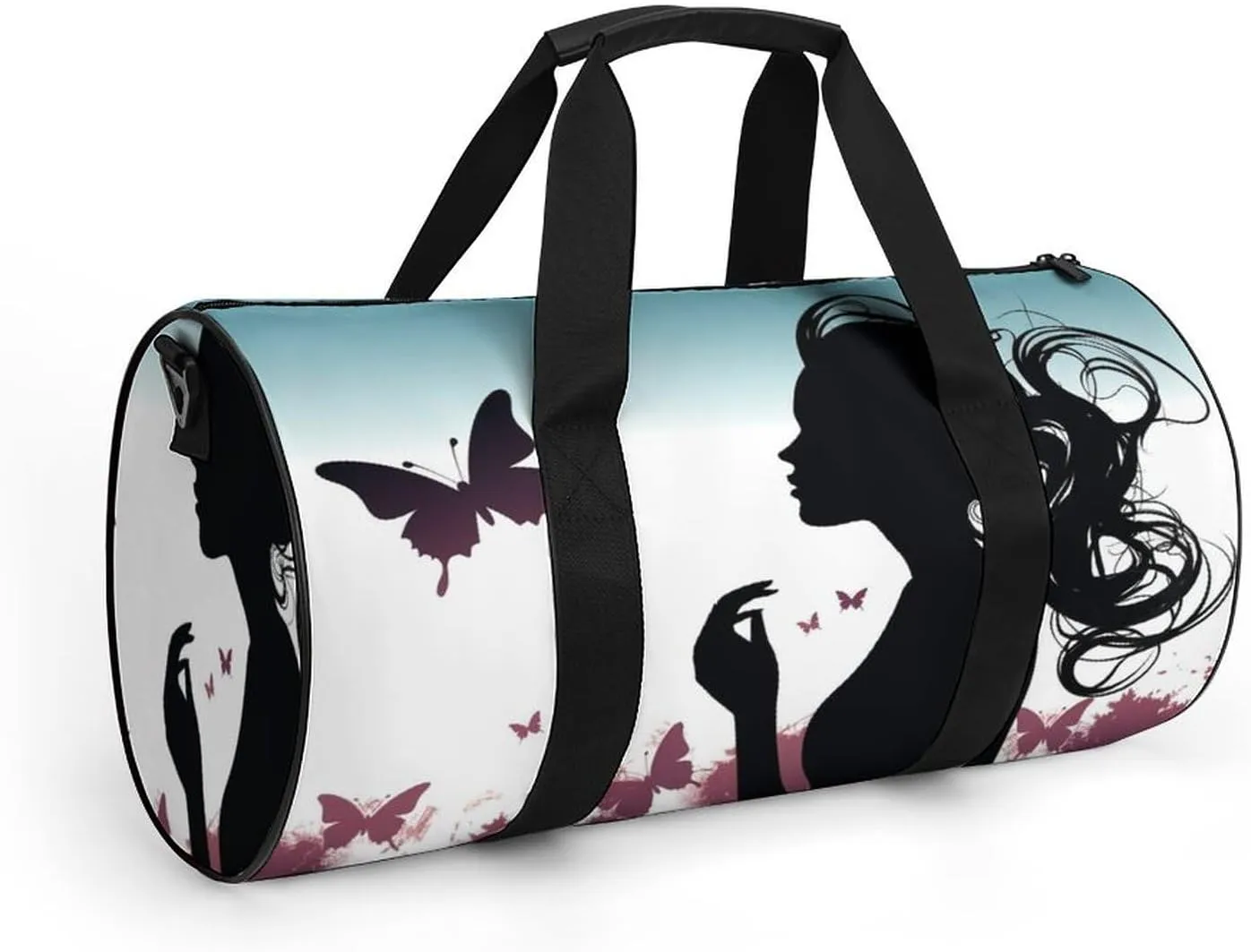 Gym Bags for Men Women Butterfly Woman Duffle Bag Travel Overnight Bag with Shoe Compartment Tote Bags