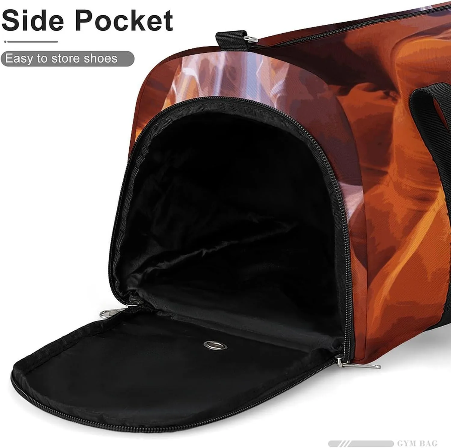 Gym Bags Small Antelope Canyon Duffel Bag Overnight Bag with Shoe Compartment Carryon Bag for Men Women