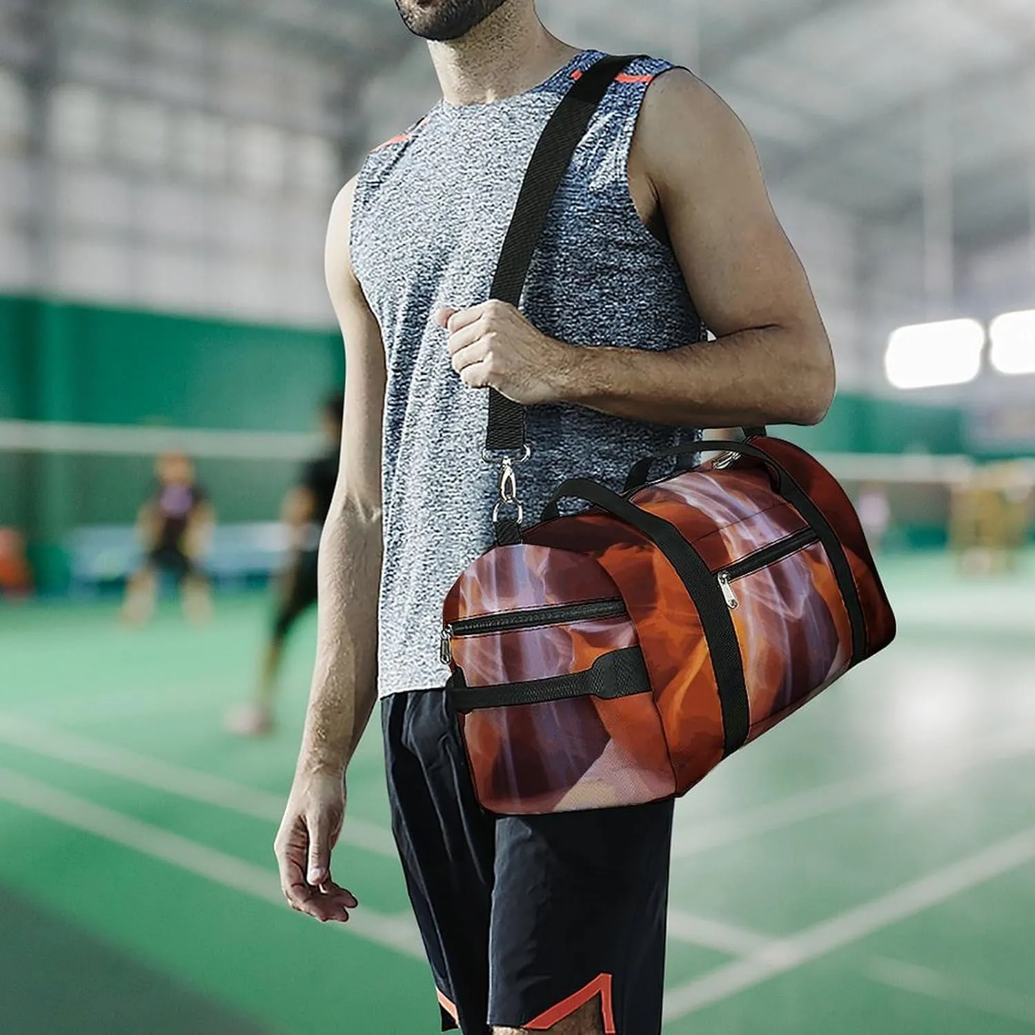 Gym Bags Small Antelope Canyon Duffel Bag Overnight Bag with Shoe Compartment Carryon Bag for Men Women
