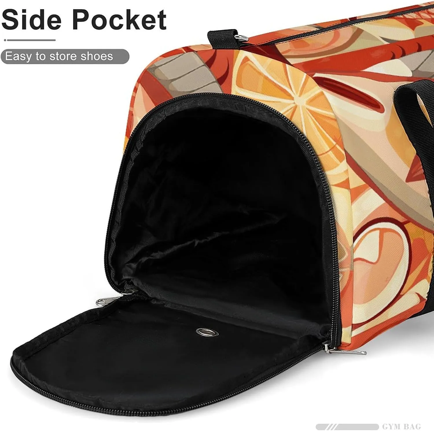 Gym Bags Small Lobster And Crab Duffel Bag Overnight Bag with Shoe Compartment Carryon Bag for Men Women