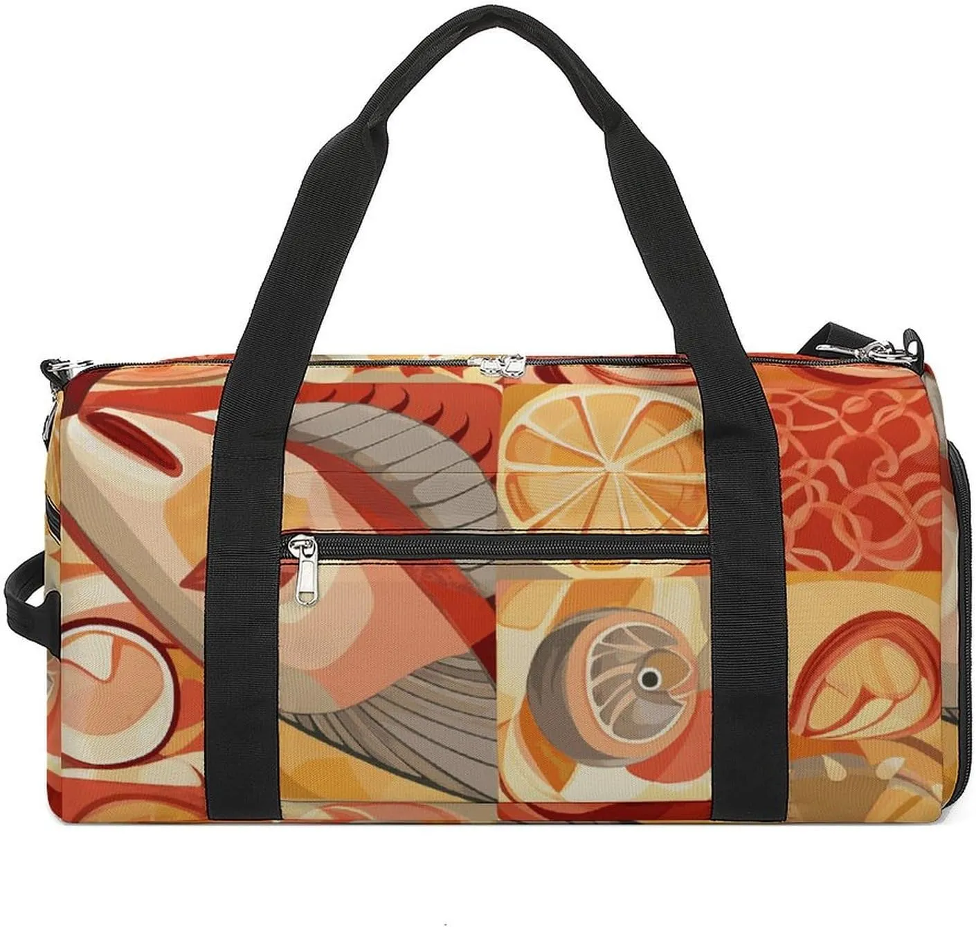 Gym Bags Small Lobster And Crab Duffel Bag Overnight Bag with Shoe Compartment Carryon Bag for Men Women