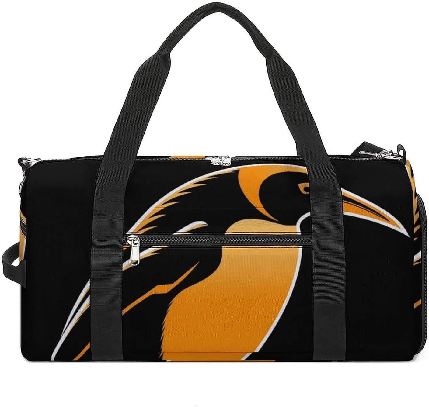 Gym Bags Small Penguin Illustration Duffel Bag Overnight Bag with Shoe Compartment Carryon Bag for Men Women