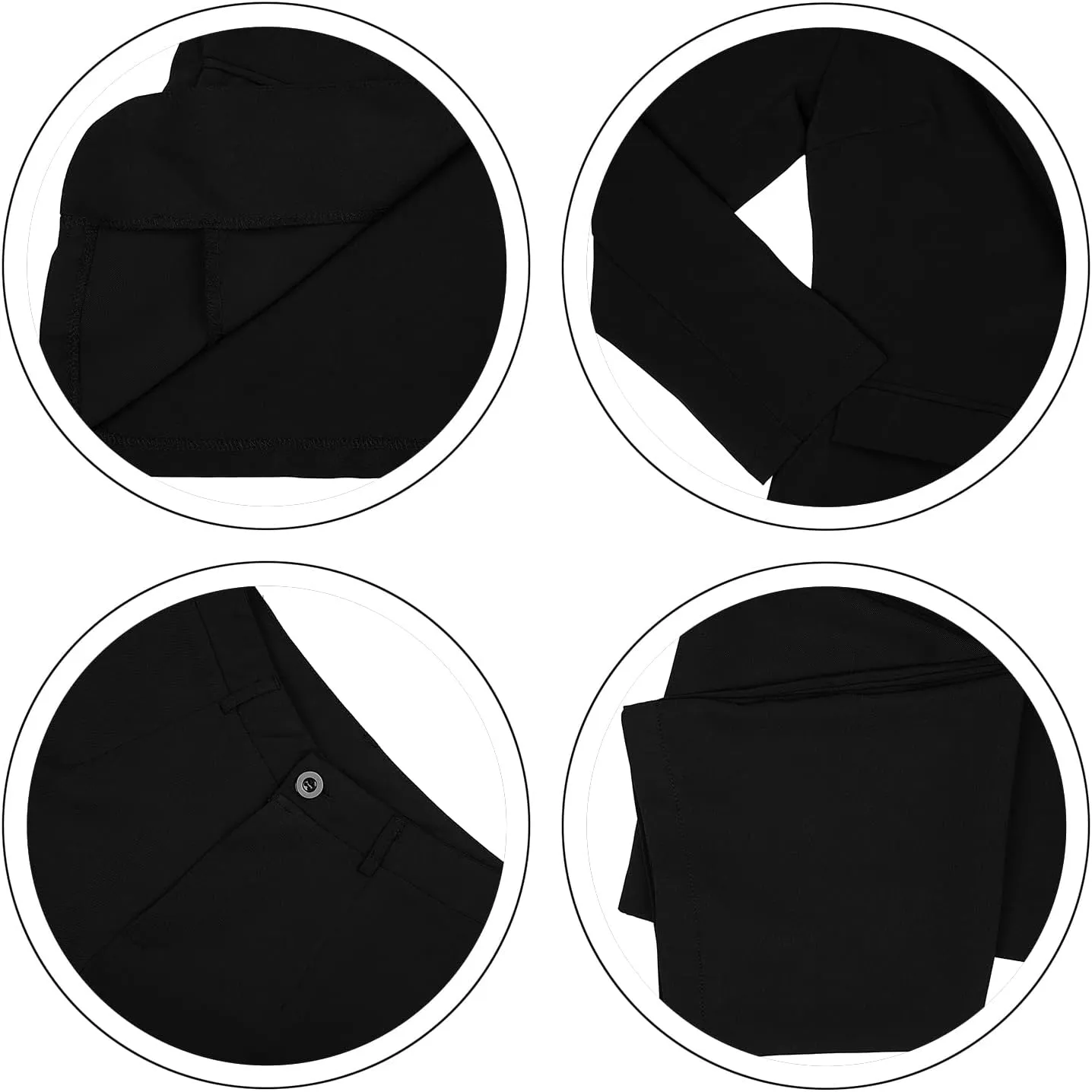 HuiSiFang Womens Fall Fashion 2 Piece Blazer Sets Open Front Blazers and Slim Fit Pants Suits Set