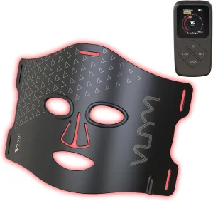 Infrared Light Therapy Mask: 292 LEDs High Energy Facial Skincare Device Red Light Therapy for Face Replace Photon Rejuvenation - Black
