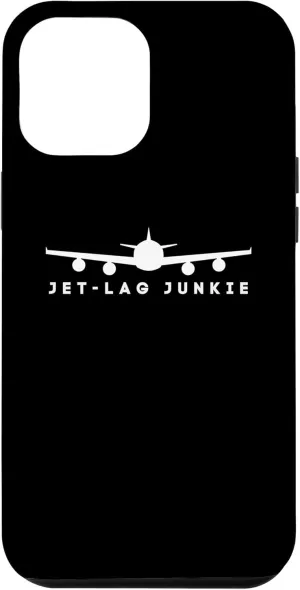 iPhone 15 Plus Mens Jet-Lag Junkie Love Traveling Airplane Flight Vacation Case