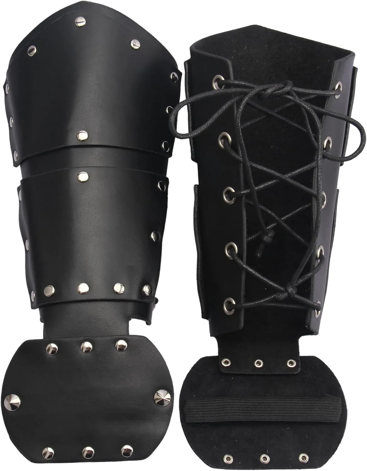 JAOYU Men Leather Bracers Arm Armor Cuff Gauntlet Wristband Medieval Bracers Viking Jewelry for Women Cosplay Costume
