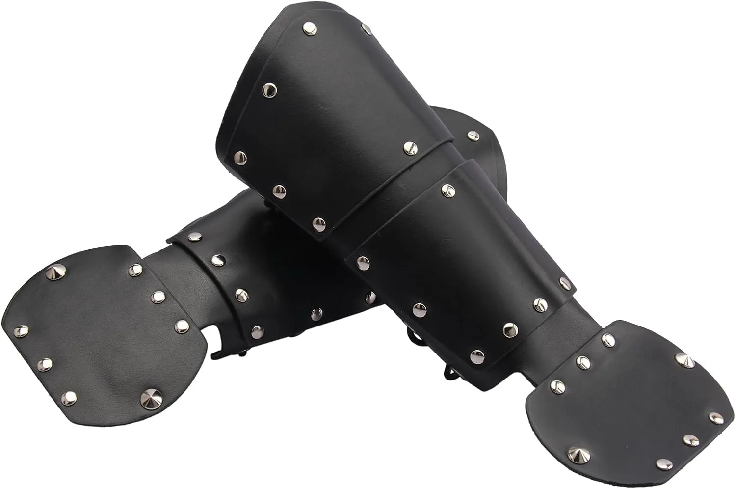 JAOYU Men Leather Bracers Arm Armor Cuff Gauntlet Wristband Medieval Bracers Viking Jewelry for Women Cosplay Costume