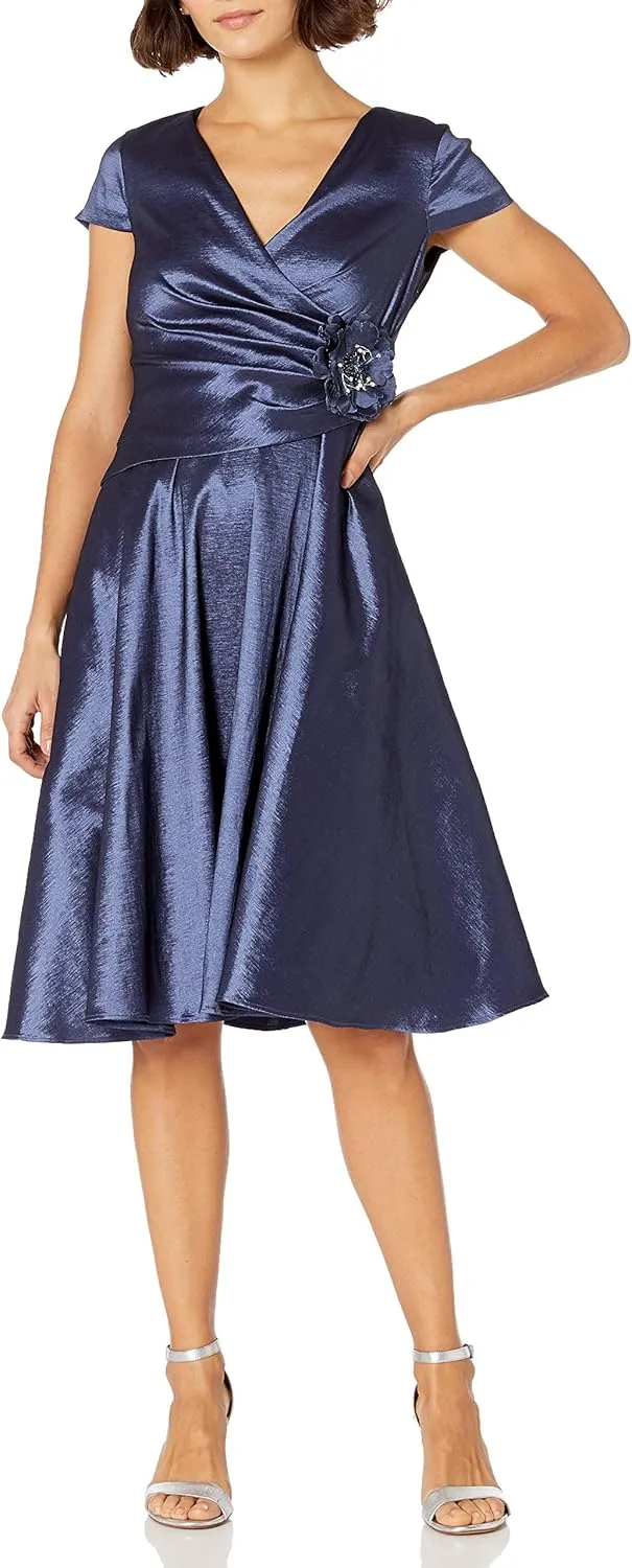 Jessica Howard Women's Peplum Cap Sleeve Dress (Regular, Petite & Plus)