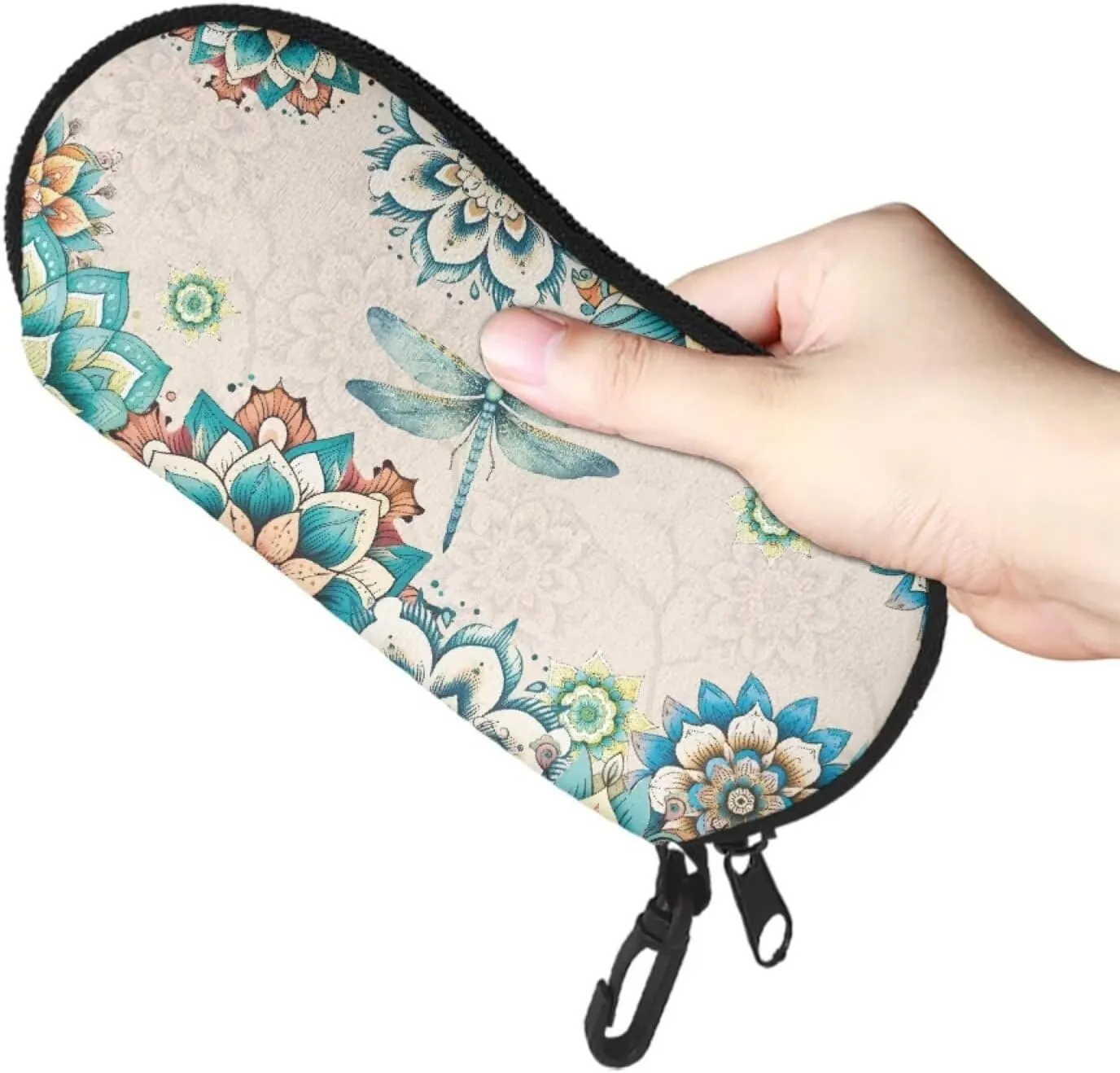 JoyLamoria Novelty Design Portable Glasses Case Ultra Light Neoprene Sunglasses Bag Eyeglasses Case
