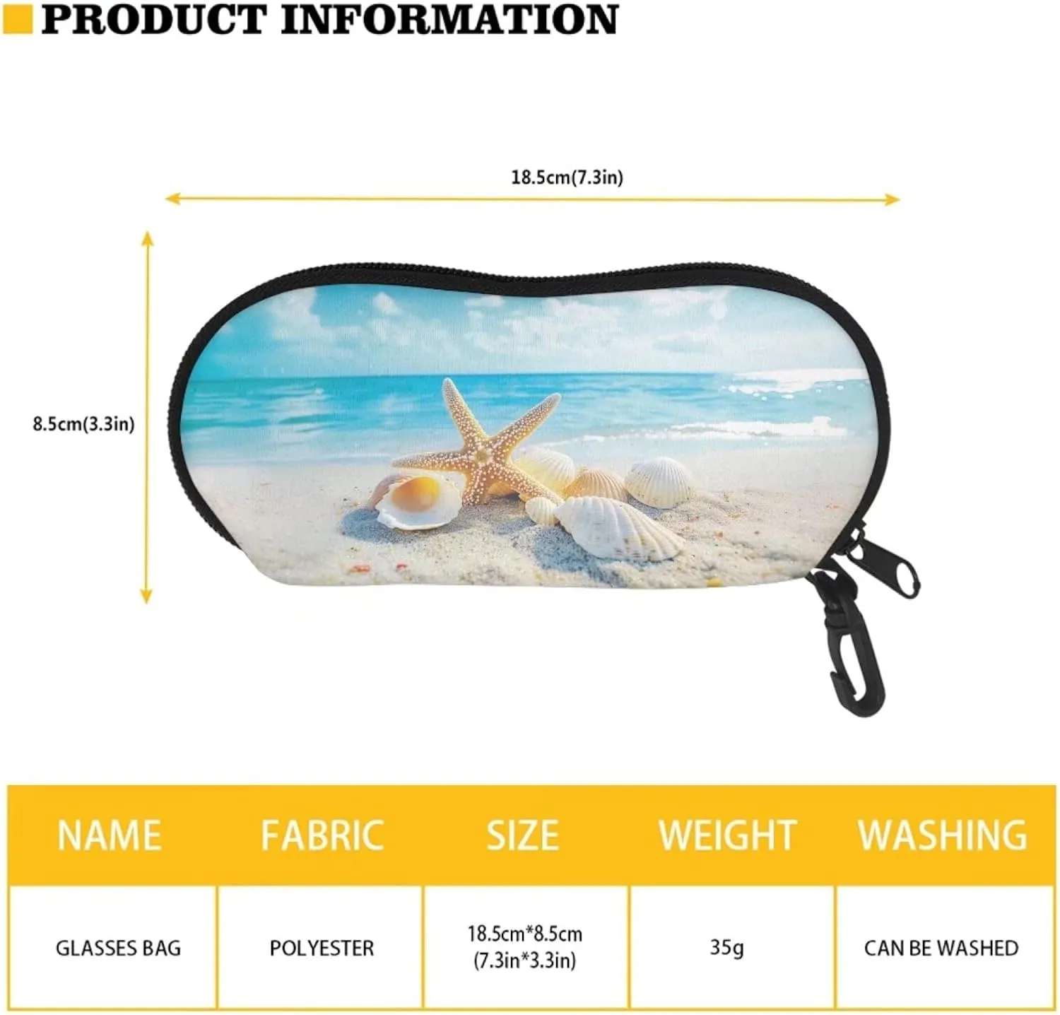 JoyLamoria Novelty Design Portable Glasses Case Ultra Light Neoprene Sunglasses Bag Eyeglasses Case