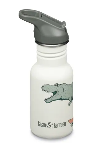 KLEAN KANTEEN Kids Classic 355ml Water Bottle With Flip Cap-CREAM