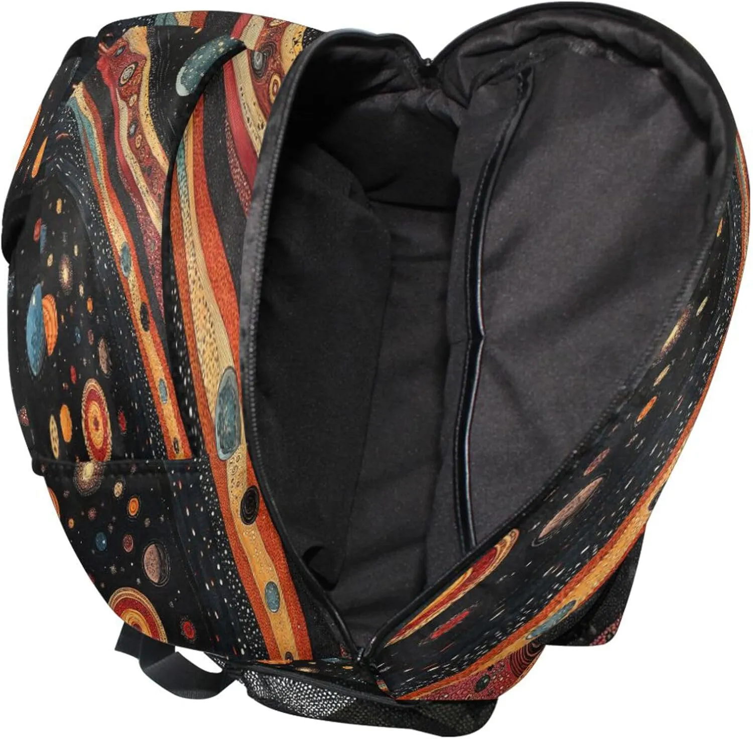 KLL Backpacks for Men Women Waterproof Travel Laptop Backpack with Chest Strap for Business Work College Travel Trip Colorful Space Planets and Earth