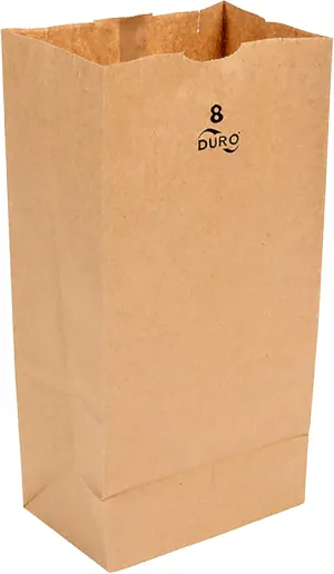 Kraft Paper Bags FSC - MADE IN USA (500ct, 8 lb)