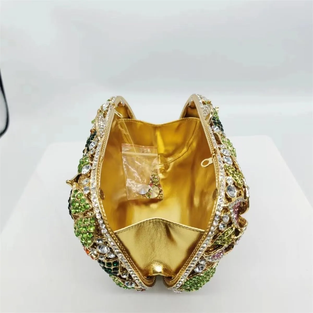 Ladies Crystal Evening Bag Flower Luxury Rhinestone Clutch Bags Diamond Party Wedding Handbag Sparkle Party Purse